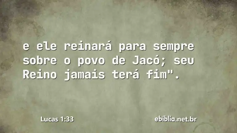 Lucas 1:33