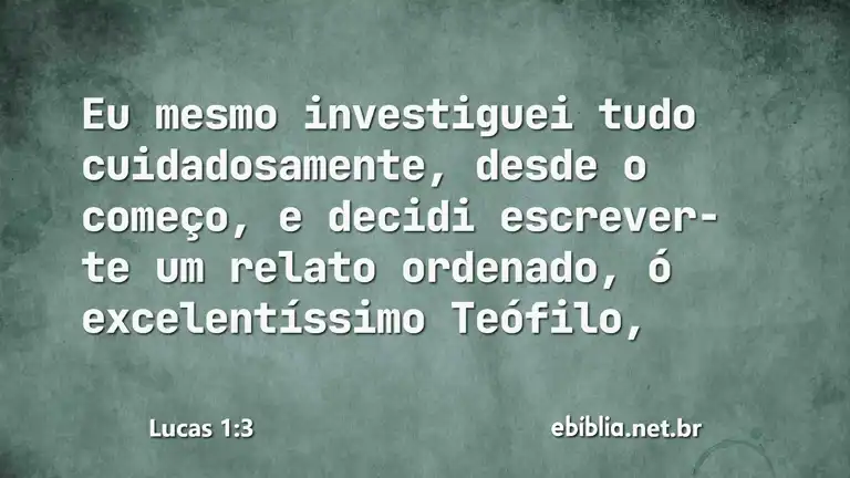 Lucas 1:3