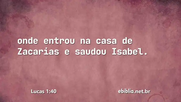 Lucas 1:40