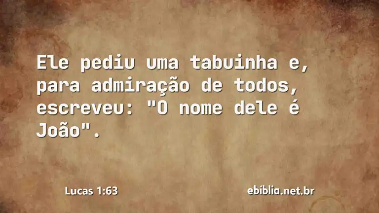 Lucas 1:63