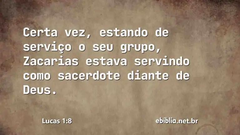 Lucas 1:8