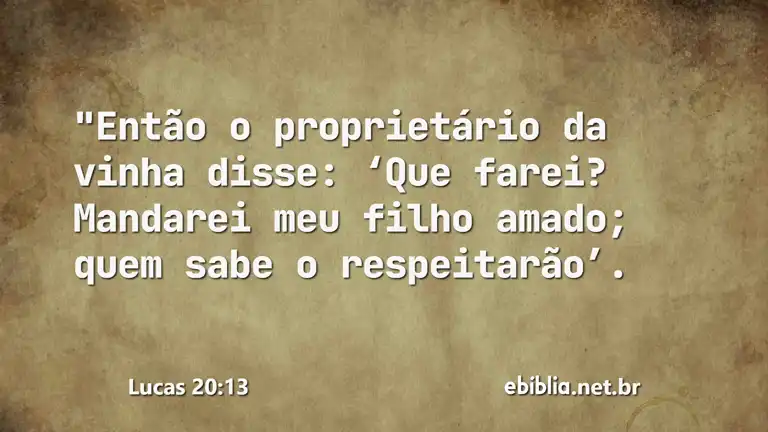 Lucas 20:13