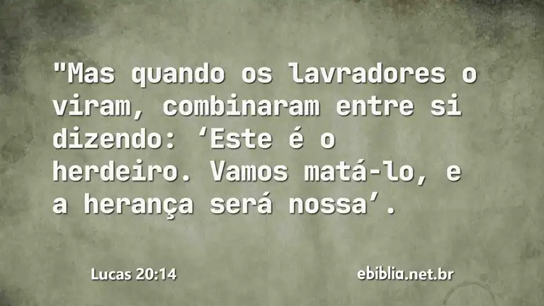 Lucas 20:14