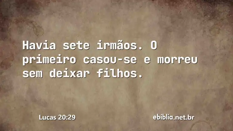 Lucas 20:29