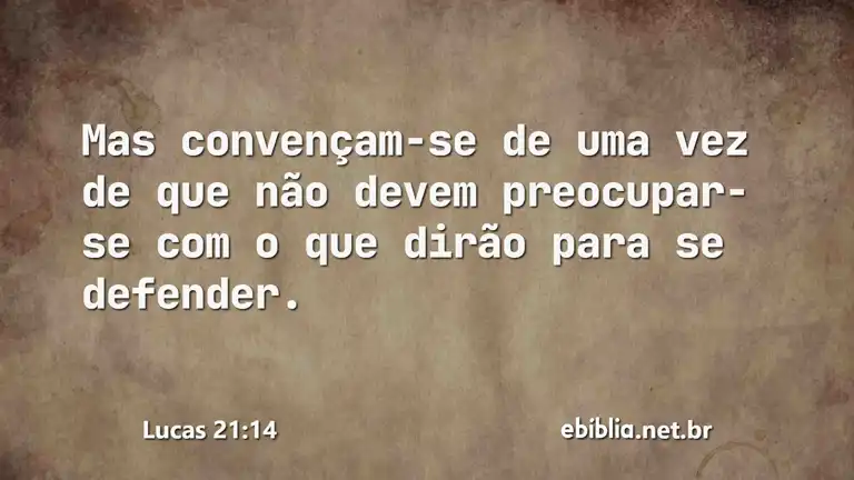 Lucas 21:14