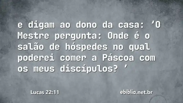 Lucas 22:11