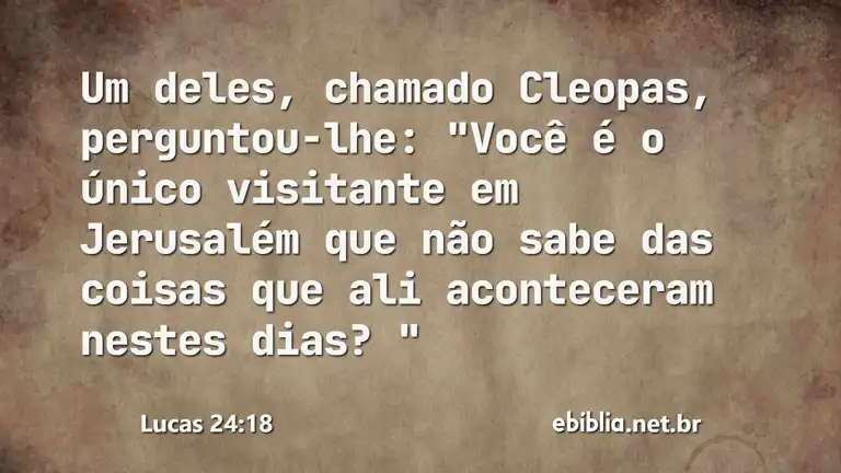 Lucas 24:18