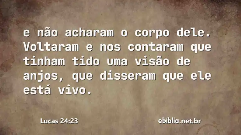 Lucas 24:23