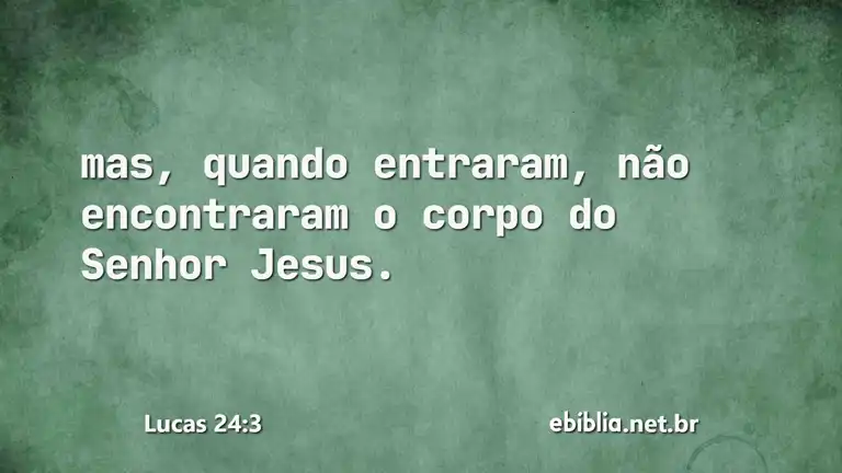 Lucas 24:3