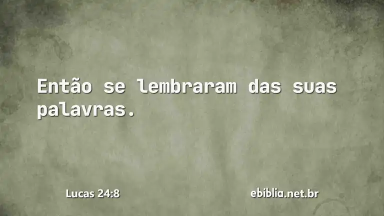 Lucas 24:8