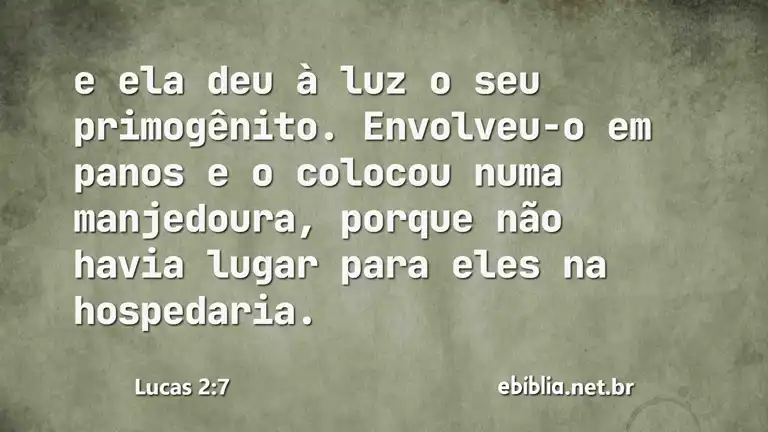 Lucas 2:7