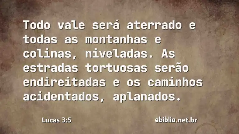 Lucas 3:5