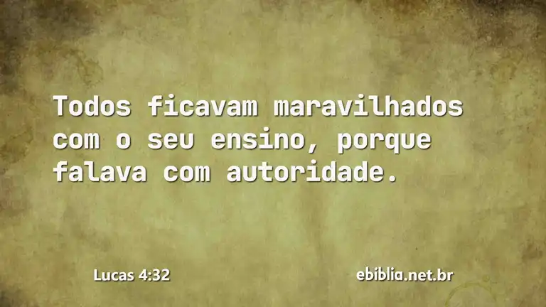 Lucas 4:32