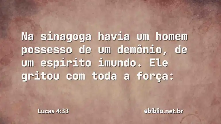 Lucas 4:33