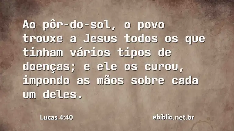 Lucas 4:40