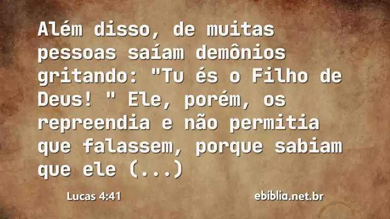 Lucas 4:41