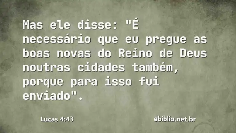 Lucas 4:43