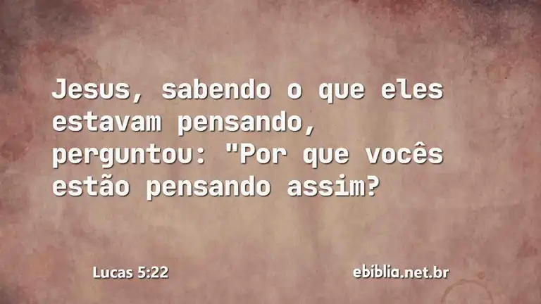 Lucas 5:22