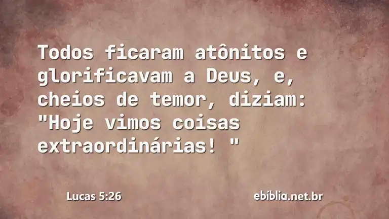 Lucas 5:26