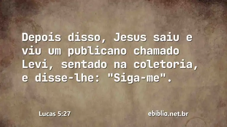 Lucas 5:27