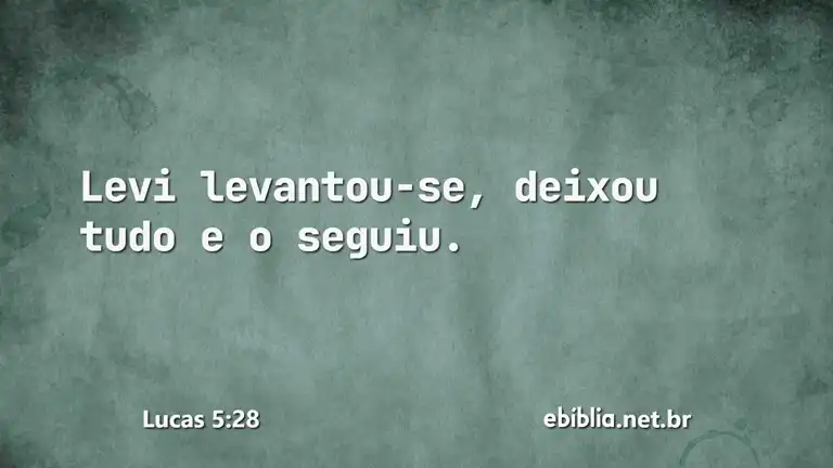 Lucas 5:28