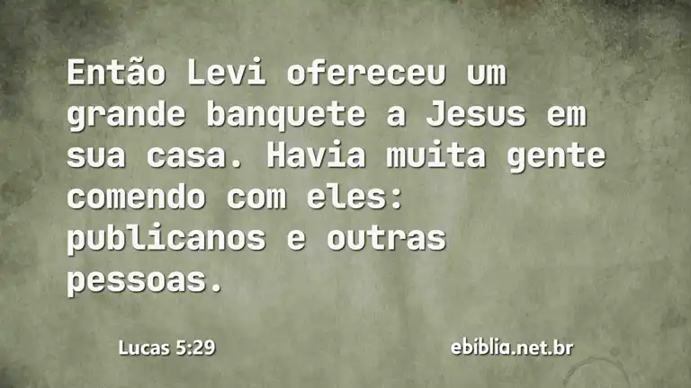 Lucas 5:29