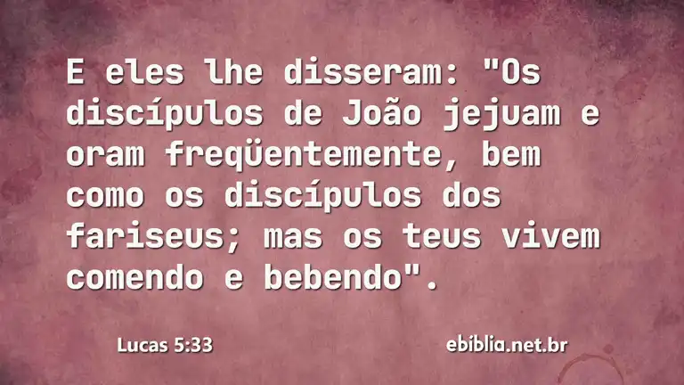 Lucas 5:33