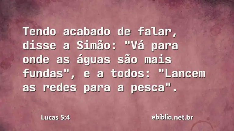 Lucas 5:4