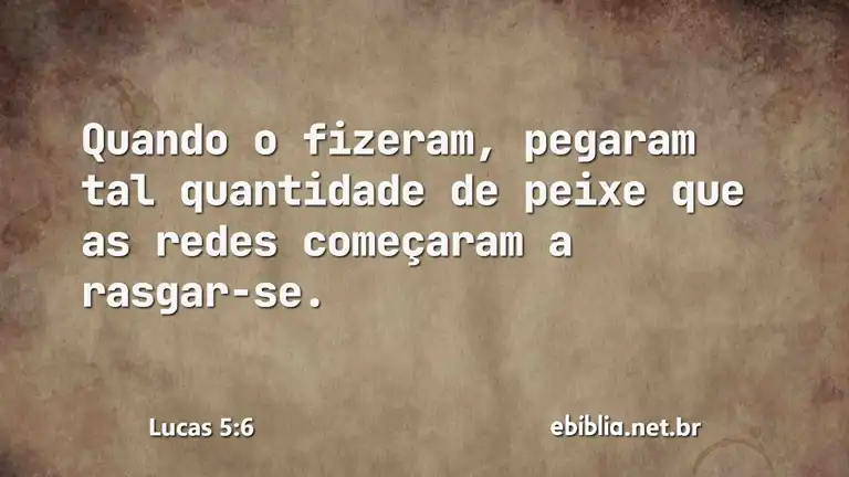 Lucas 5:6