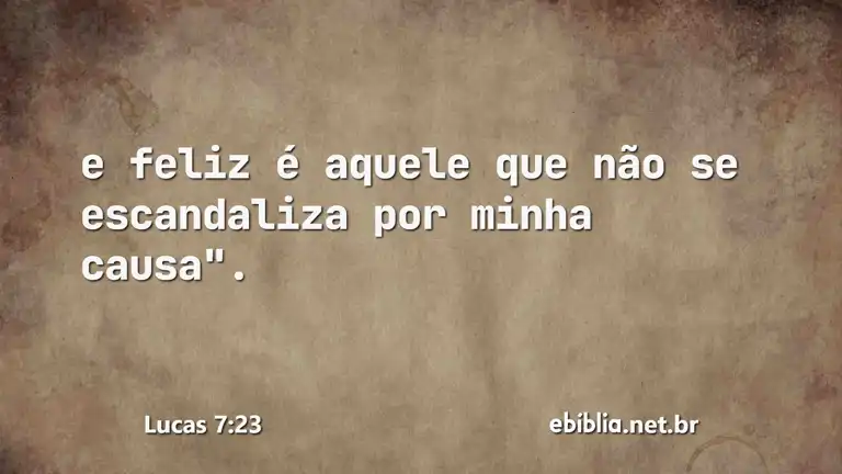 Lucas 7:23