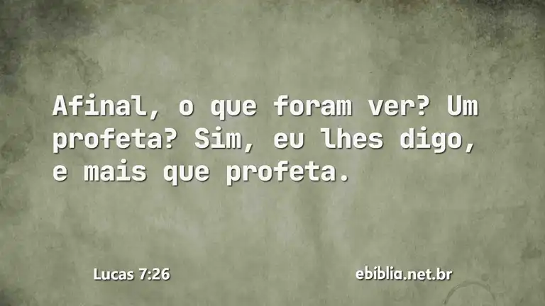 Lucas 7:26