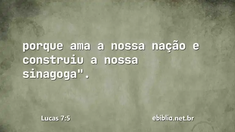 Lucas 7:5