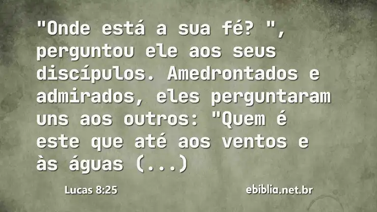 Lucas 8:25