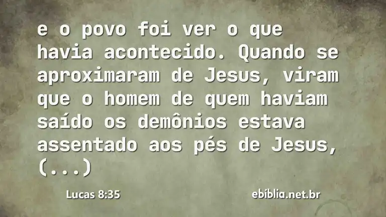 Lucas 8:35