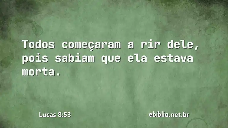 Lucas 8:53