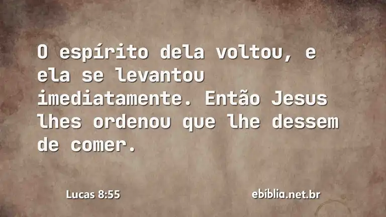 Lucas 8:55