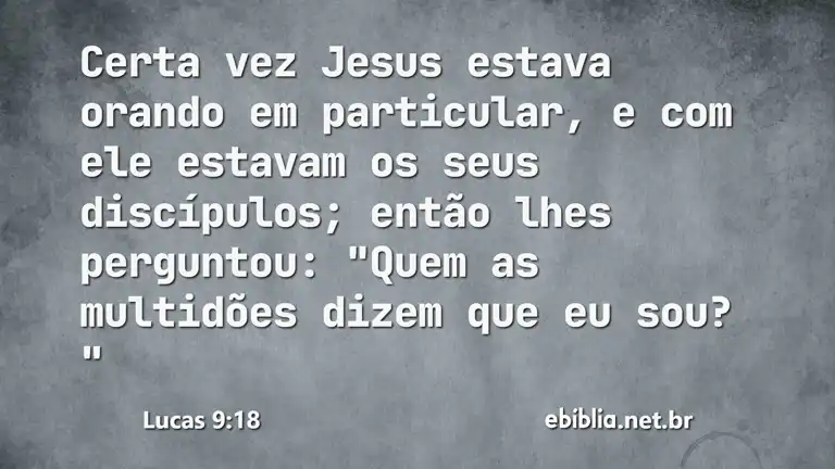 Lucas 9:18