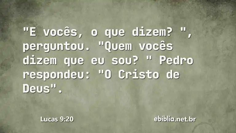 Lucas 9:20