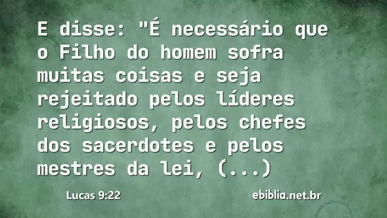 Lucas 9:22