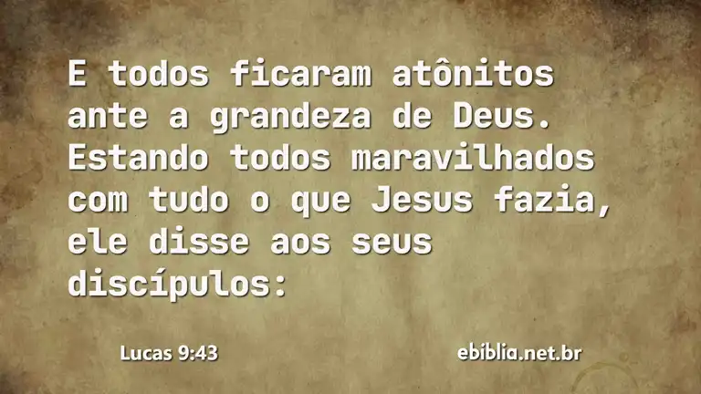 Lucas 9:43