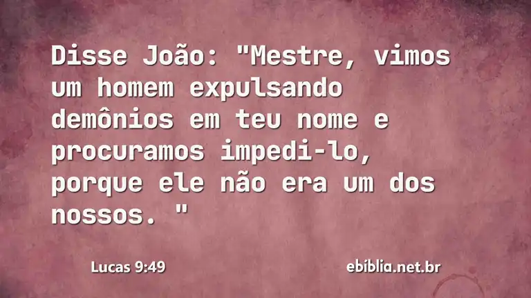 Lucas 9:49