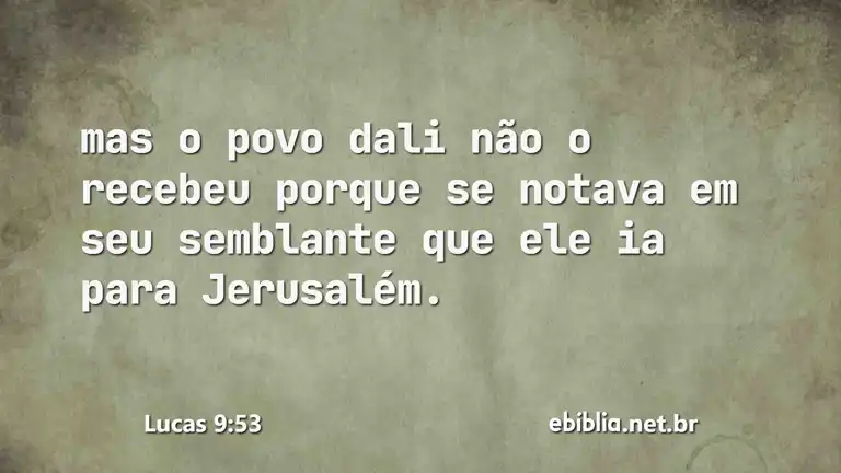 Lucas 9:53