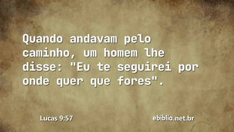 Lucas 9:57