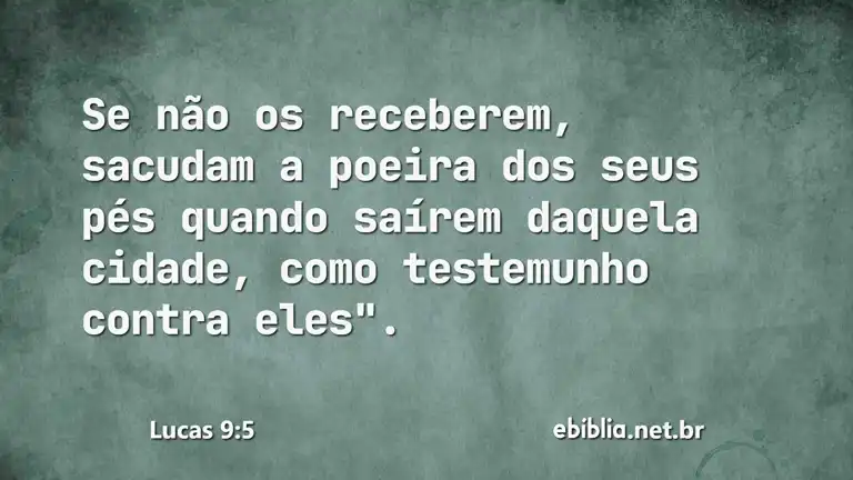 Lucas 9:5