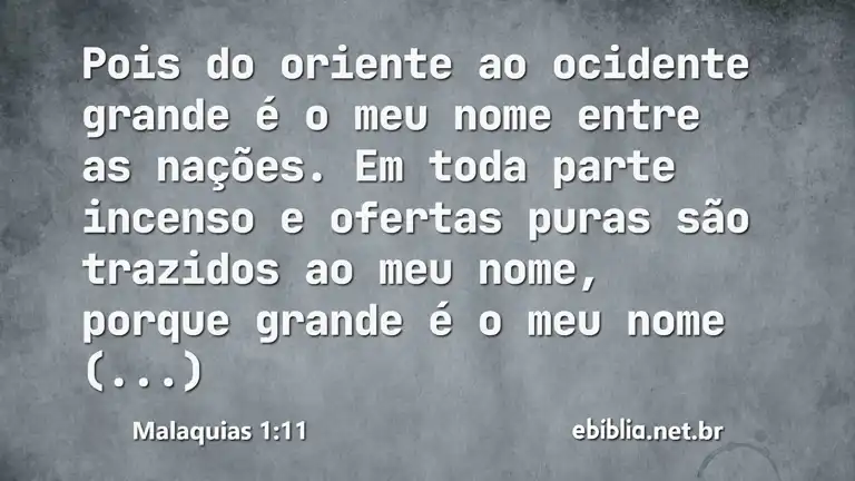 Malaquias 1:11