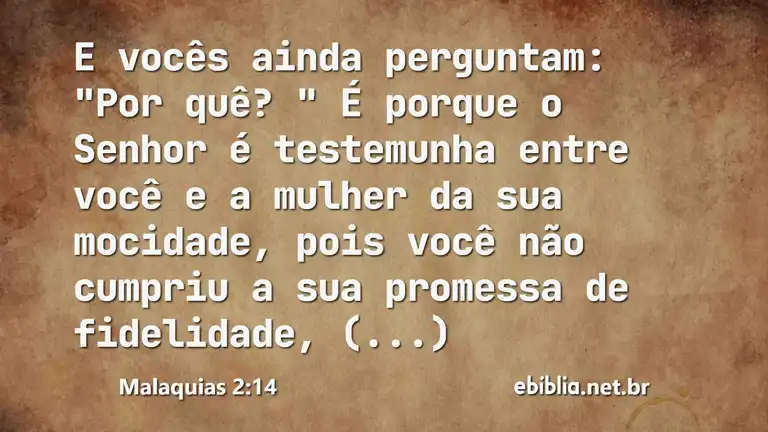 Malaquias 2:14