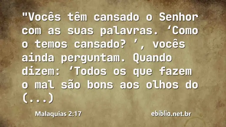 Malaquias 2:17