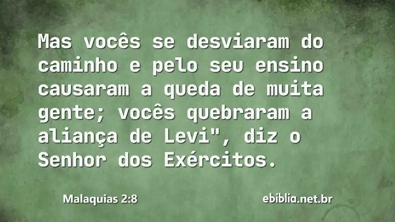 Malaquias 2:8