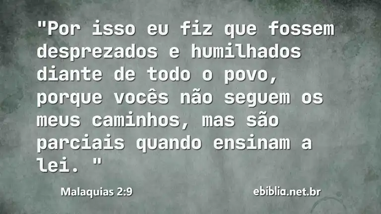 Malaquias 2:9