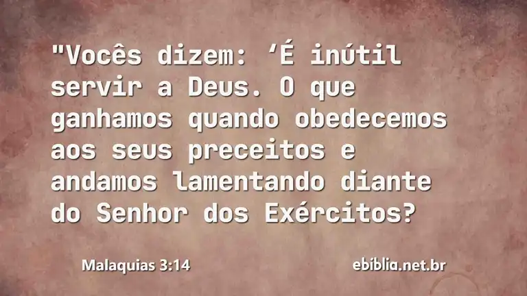 Malaquias 3:14